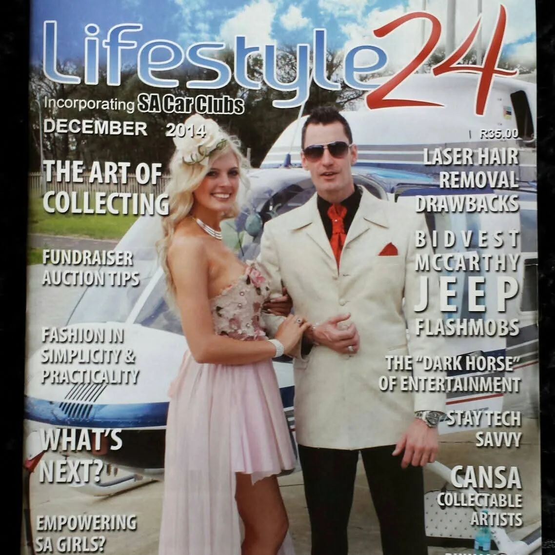 December 2014 Lifestyle24 magazine cover featuring Carlo Harris